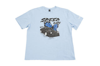 Speed Race T-Shirt - Pastel Blue - Large