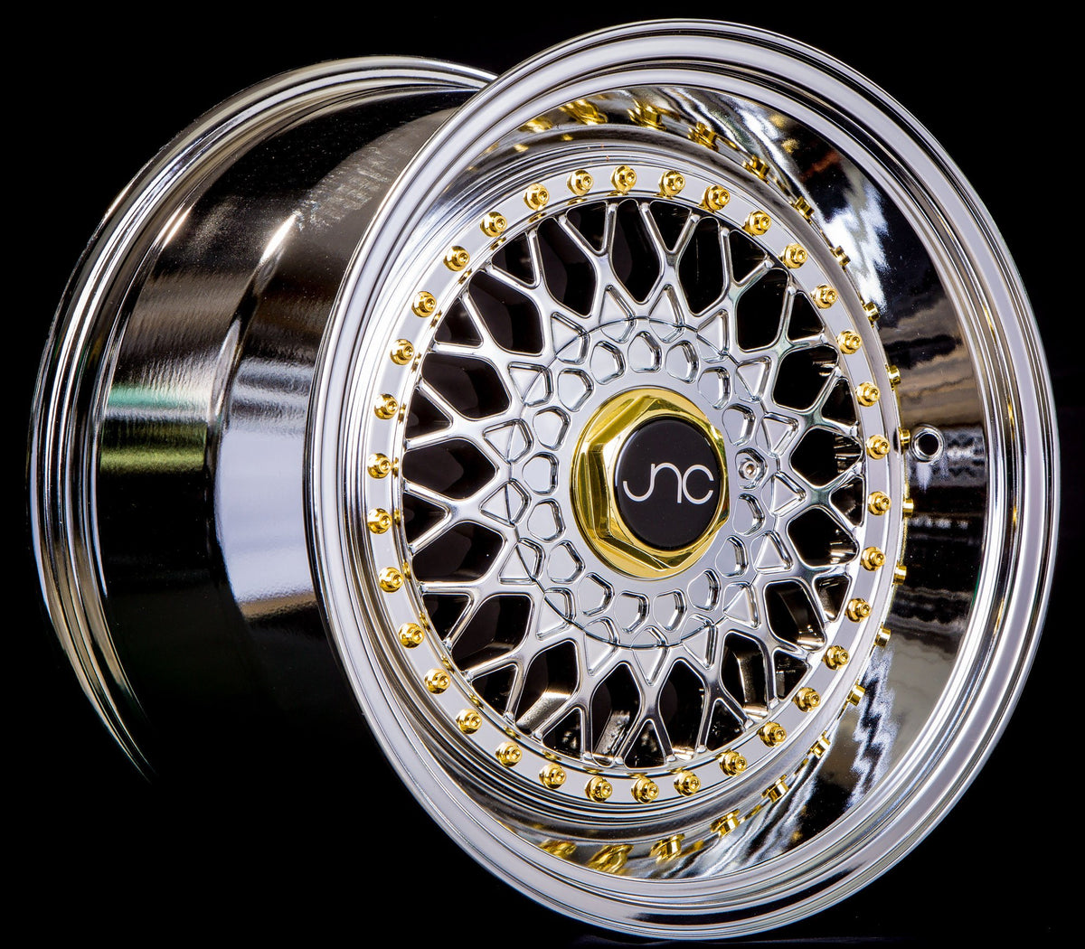 JNC004S | Platinum Gold Rivets| 18x8.5 | 5x100/5x114.3 | +30mm 