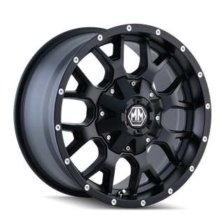 WARRIOR 8015 | MATTE BLACK | 17x9 | 6x135/6x139.7 | -12mm