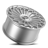Lethal Wheels Mob BR01 24x9 +30 Silver Brushed