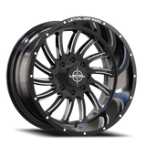 Lethal Wheels Caliber LT02 20x10 -12 Gloss Black Milled