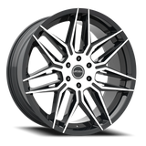 Lethal Wheels Elite LS04 24x9 +30 Gloss Black Brushed Face