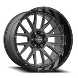 Lethal Wheels Fearless LT08 22x12 -44 Double Dark Tint