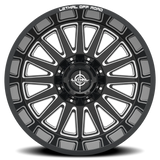 Lethal Wheels Grinder LT07 20x10 -24 Gloss Black Milled