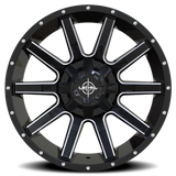 Lethal Wheels Hitman LT05 20x12 -44 Gloss Black Milled