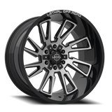 Lethal Wheels Malice LT09 24x12 -44 Gloss Black Machined Face