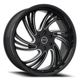 Lethal Wheels Rapid LS02 24x9 +18 Gloss Black Milled