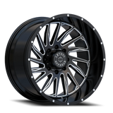 Lethal Wheels Rumble LT12 20x10 -18 Gloss Black Milled