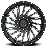 Lethal Wheels Rumble LT12 20x10 -18 Gloss Black Milled