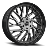 Lethal Wheels Static LS01 24x9 +18 Gloss Black Brushed Face