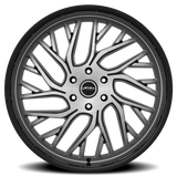 Lethal Wheels Static LS01 24x9 +18 Gloss Black Brushed Face