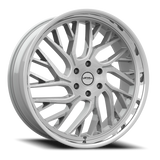 Lethal Wheels Static LS01 24x9 +18 Silver Brushed + SSL