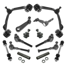 Front 14 Piece Steering & Suspension Kit and Front 4 Piece Drivetrain Kit (Ford F150 1998)