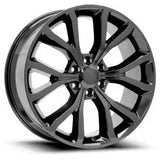22'' BLACK WHEELS & TIRES PACKAGE