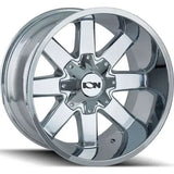 Package Deal of 17" Alloy Ion 141 and Dcenti DC66 tires (Set of 4)