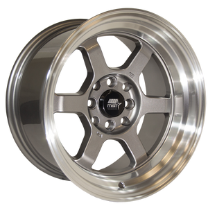 Time Attack | Gunmetal w/Machined Lip | 17x9.0 | 5x114.3 | +20mm