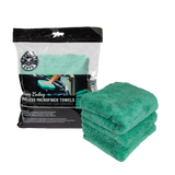 HAPPY ENDING EDGELESS MICROFIBER TOWELS, 16"X16" (3 PACK)