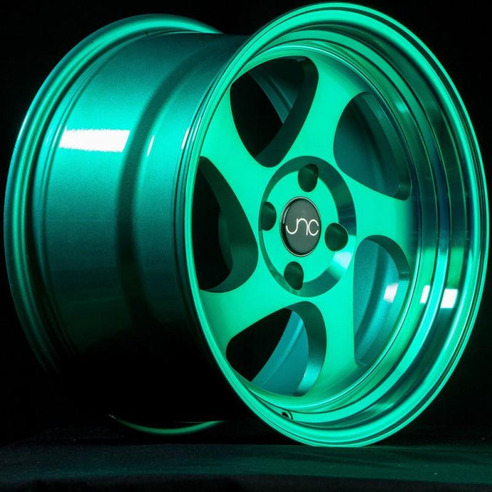 JNC034 | Transparent Green | 16x8 | 4x100 | +25mm | CB: 73.1