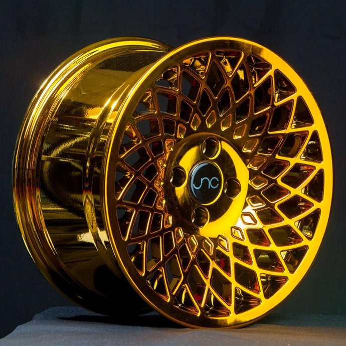 JNC043 | Platinum Gold | 18x8.5 | 5x114.3 | +35mm | CB: 73.1
