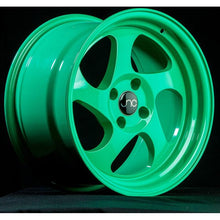 JNC034 | Wasabi Green | 15x8.25 | 4x100 | +20mm | CB: 73.1