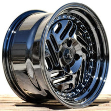 JNC035 | Black Chrome | 15x8 | 4x100 | +25mm | CB: 73.1
