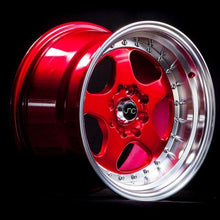 JNC010 | Candy Red Machined Lip | 18x9 | 5x112 | +30mm | CB: 66.66