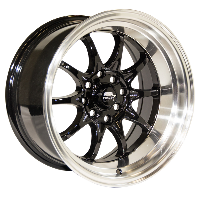MT11 | Black w/Machine Lip | 16x8.0 | 5x100/5x114.3 | +15mm