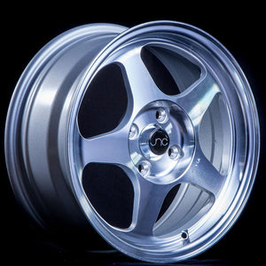 JNC018 | Silver Machined Face | 15x6.5 | 4x100 | +35mm | CB: 73.1