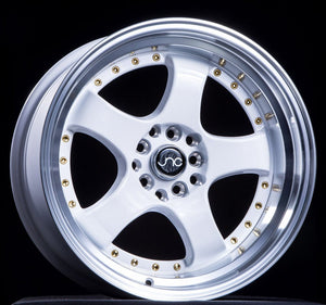 JNC017 | White Machined Lip | 19x10.5 | 5x114.3 | +25mm | CB: 73.1