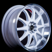 JNC019 | White Machined Lip | 18x9 | 5x100/5x114.3 | +20mm | CB: 73.1