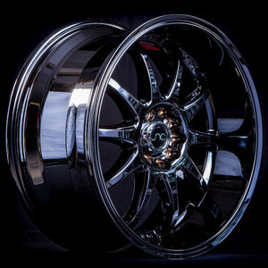 JNC019 | Black Chrome | 18x9 | 5x100/5x114.3 | +25mm | CB: 73.1