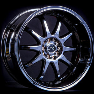 JNC019 | Black Chrome | 18x9 | 5x100/5x114.3 | +25mm | CB: 73.1