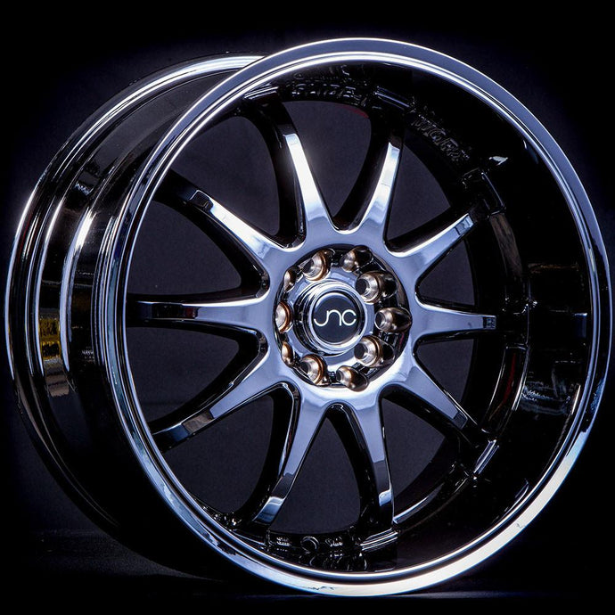 JNC019 | Black Chrome | 18x9 | 5x100/5x114.3 | +25mm | CB: 73.1