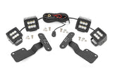 LED Light | Ditch Mount | Dual 2" Black Pairs | Spot/Flood | Subaru Forester (14-18)