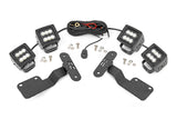 LED Light | Ditch Mount | Dual 2" Black Pairs | Flood | Subaru Forester (14-18)