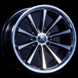 JNC024 | Black Machine Face | 18x9.5 | 5x114.3 | +30mm | CB: 73.1