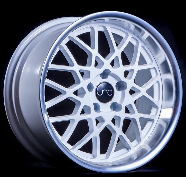 JNC016 | White Machined Lip | 18x9.5 | 5x114.3 | +25mm | CB: 73.1