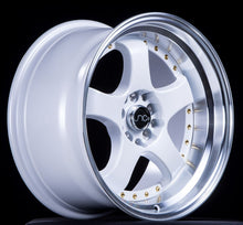 JNC017 | White Machined Lip | 18x8.5 | 5x100/5x114.3 | +25mm | CB: 73.1