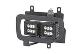 LED Light | Fog Mount | Dual 2" Black Pairs | Flood | Ford F-150 (15-17)
