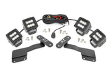 LED Light | Ditch Mount | Dual 2" Black Pairs | Flood | Subaru Outback (15-19)