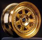 JNC048 | PLATINUM GOLD | 17x8 | 4x100 | +30mm | CB: 73.1