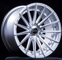 JNC042 | Silver Machined Face Gold Rivets | 19x9.5 | 5x114.3 | +35mm | CB: 73.1