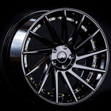 JNC051 | Gloss Black/Gold Rivets | 19x8.5 | 5x120 | +35mm | CB: 72.6