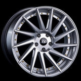 JNC051 | Silver Machine Face /Gold Rivets | 18x9.5 | 5x100/5x114.3 | +35mm | CB: 73.1