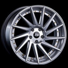 JNC051 | Silver Machine Face /Gold Rivets | 19x8.5 | 5x112 | +30mm | CB: 66.66