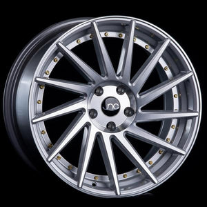 JNC051 | Silver Brushed /Gold Rivets | 18x8.5 | 5x100/5x114.3 | +35mm | CB: 73.1