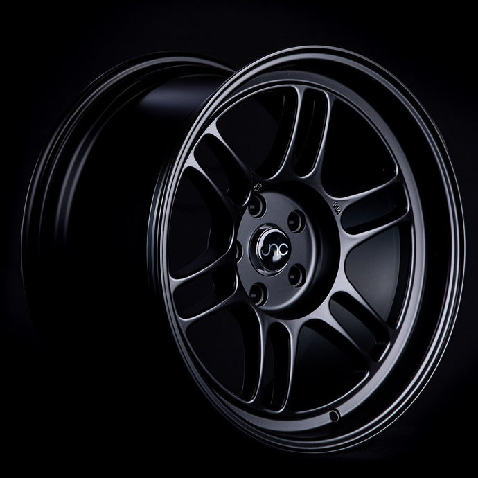 JNC021 | Matte Black | 17x9.5 | 4x100/4x114.3 | +15mm | CB: 73.1