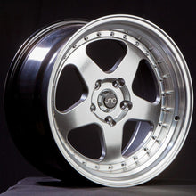 JNC010 | Hyper Black Machined Lip | 15x9 | 4x100/4x114.3 | +20mm | CB: 73.1