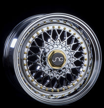 JNC004S | Hyper Black Gold Rivets | 15x8 | 4x100/4x114.3 | +20mm | CB: 73.1