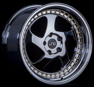 JNC034 | Platinum Gold Rivets | 17x8 | 5x114.3 | +30mm | CB: 73.1